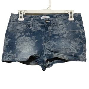 Candie's White Floral Denim Shorts